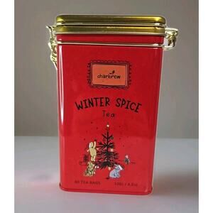 CHARBREW RED Winnie the Pooh Winter Spice Tea 60 Tea Bags Collector Tin Holiday